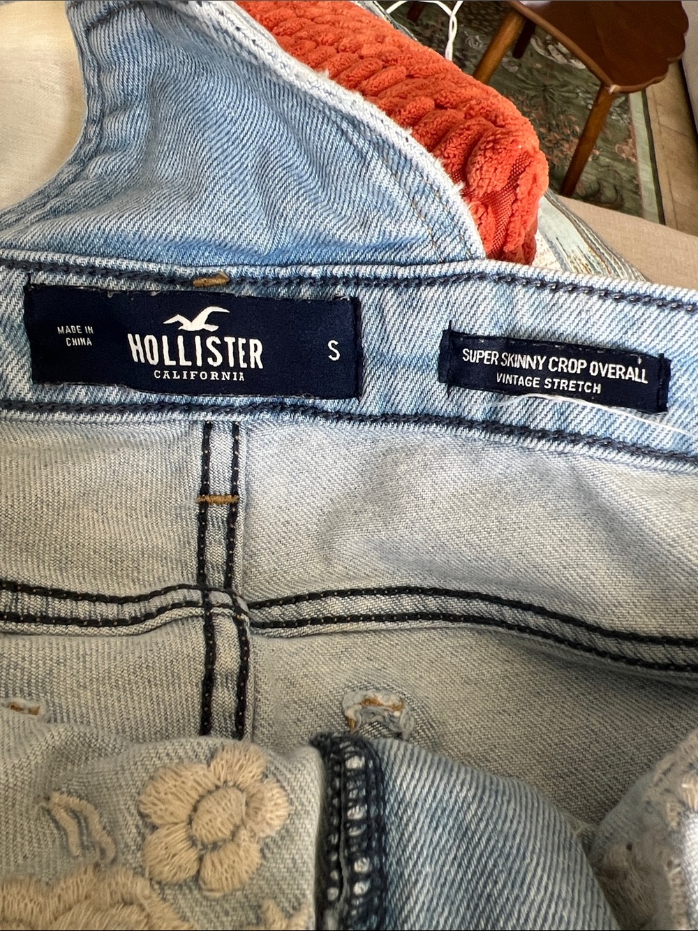 HOLLISTER Stretch Super Skinny Crop OVERALLS - Picture 9 of 9